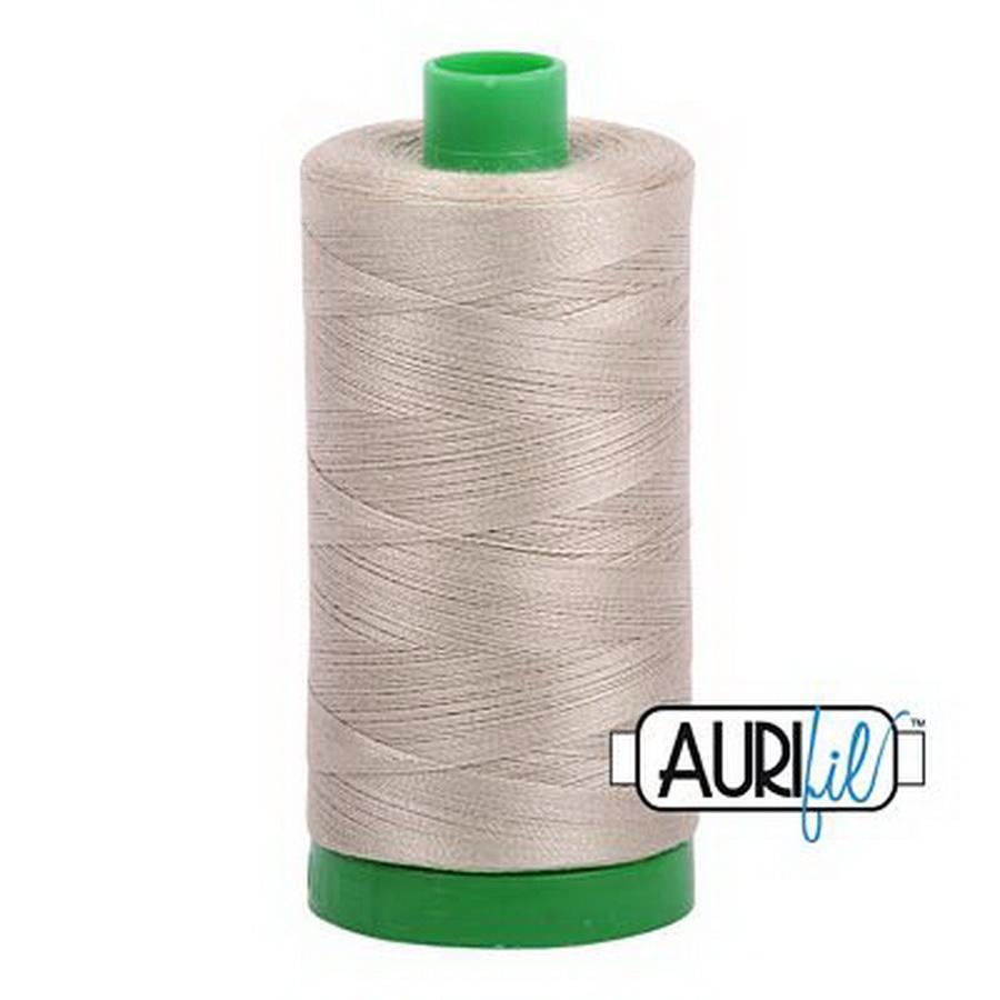 Aurifil Cotton Mako Thread 40wt 1000m Box of 6 STONE
