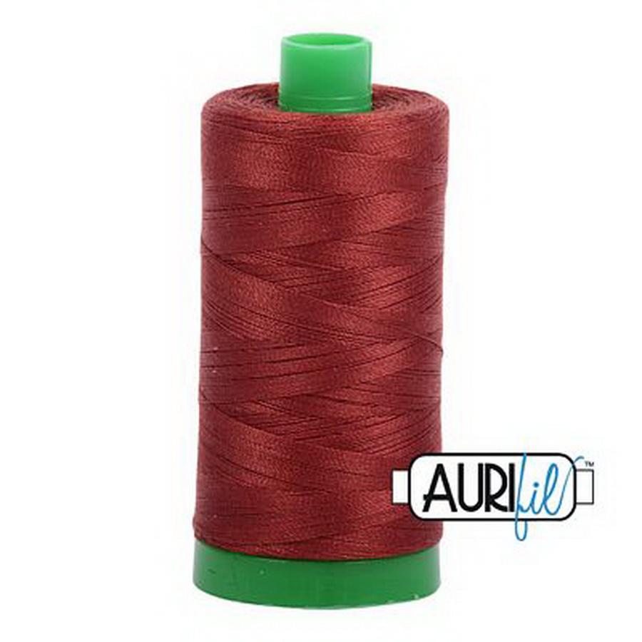 Aurifil Cotton Mako Thread 40wt 1000m Box of 6 RUST