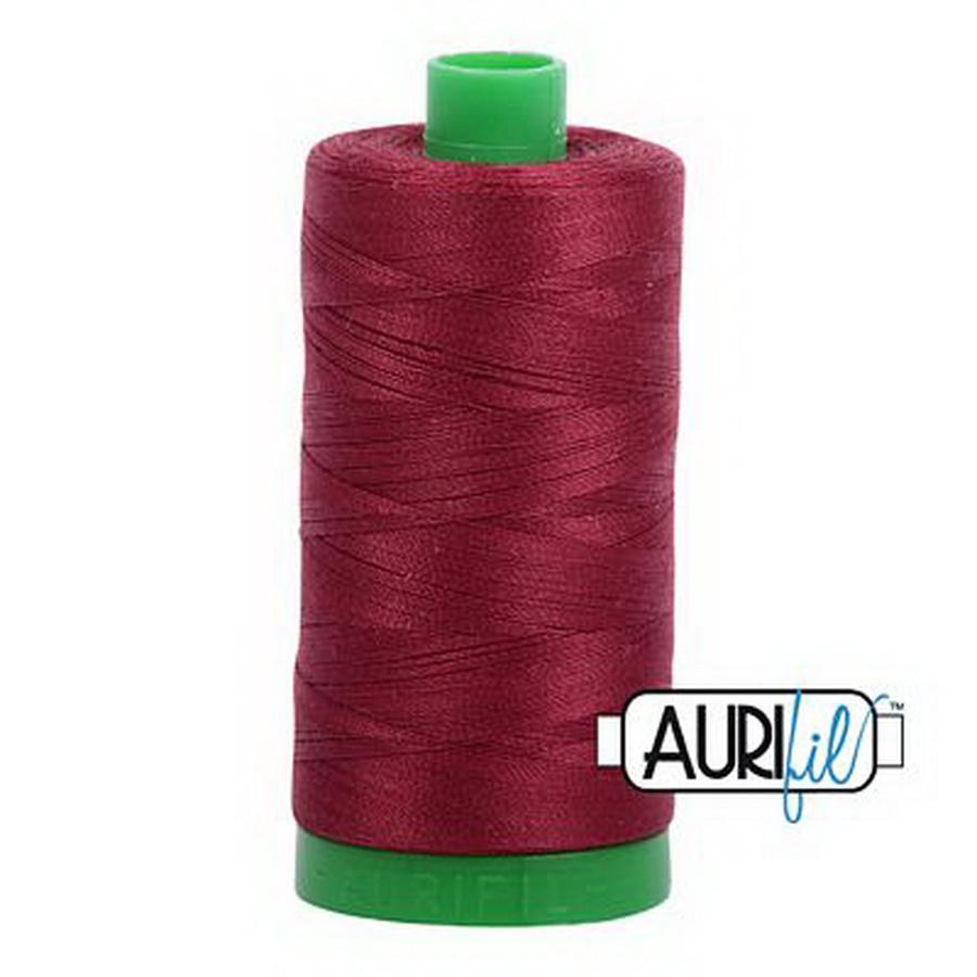 Aurifil Cotton Mako Thread 40wt 1000m Box of 6 DK CARMINE RED