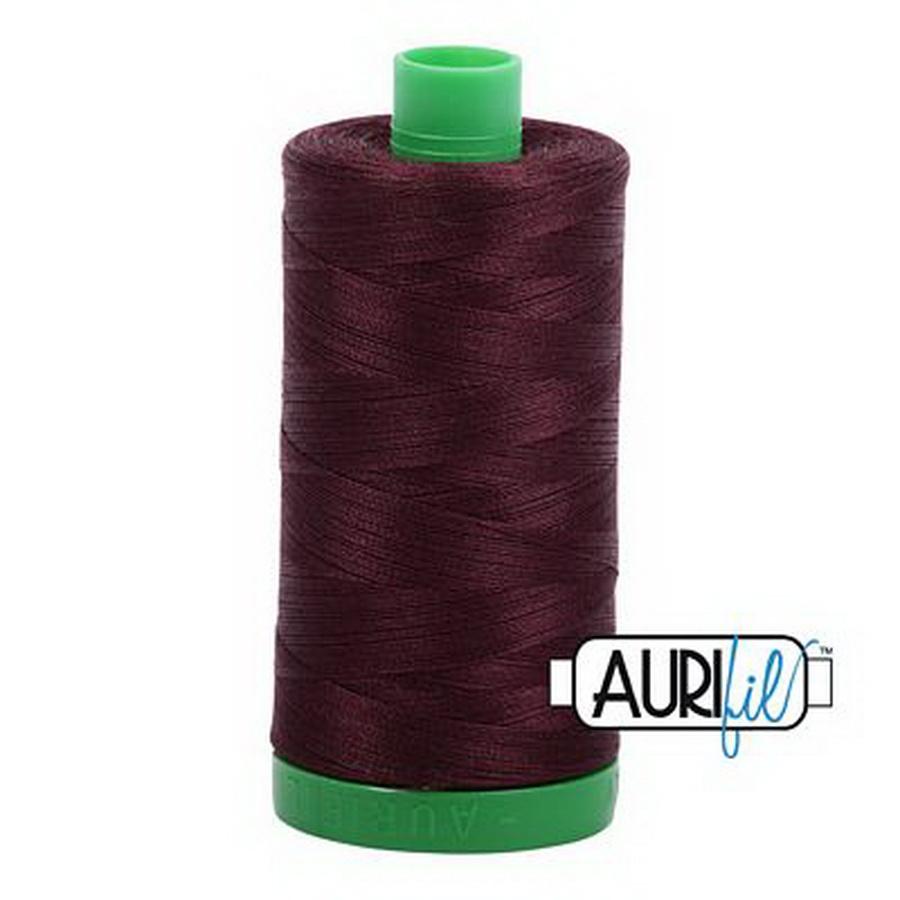 Aurifil Cotton Mako Thread 40wt 1000m Box of 6 DARK WINE