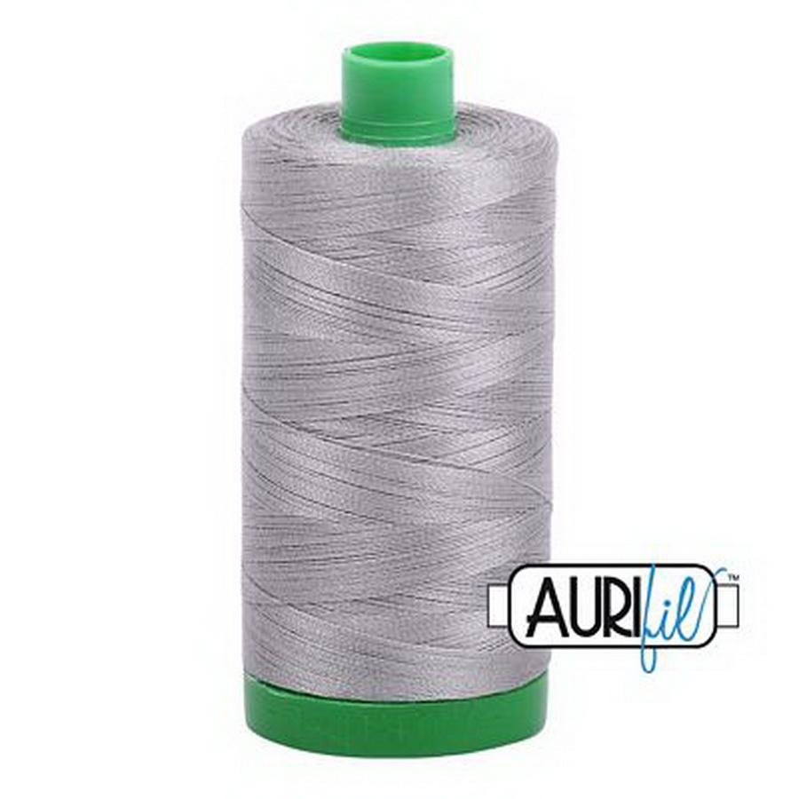 Aurifil Cotton Mako Thread 40wt 1000m Box of 6 STAINLESS STEEL