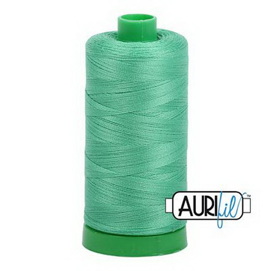 Aurifil Cotton Mako Thread 40wt 1000m Box of 6 LIGHT EMERALD