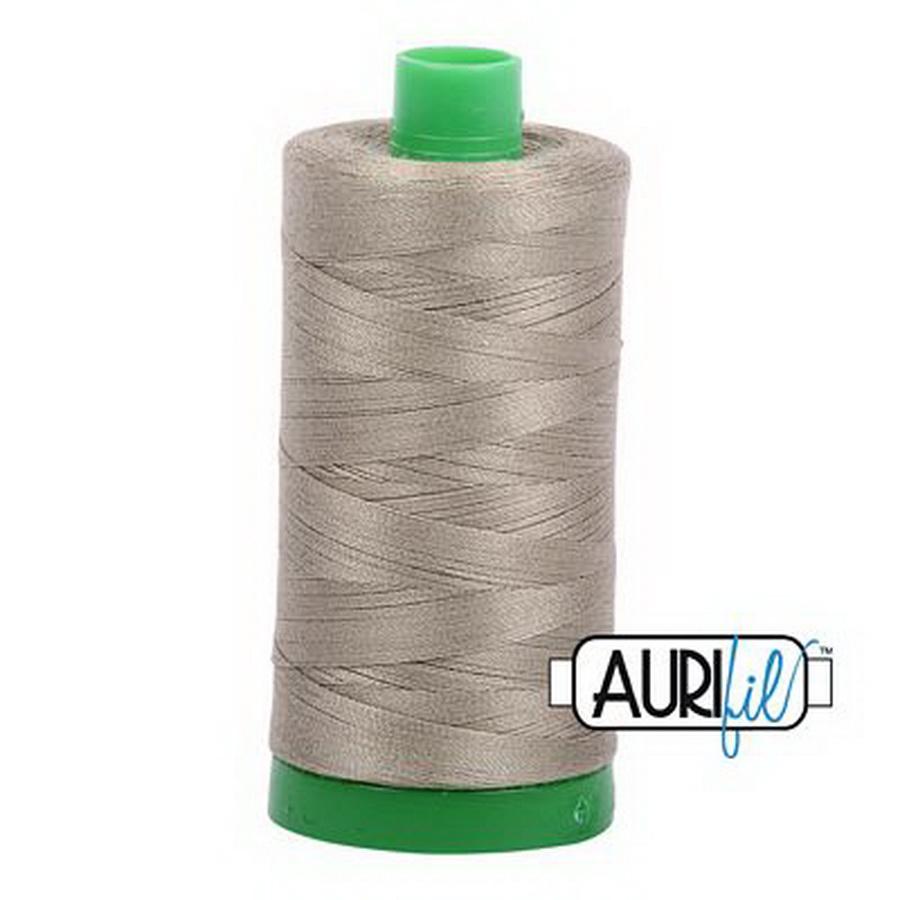 Aurifil Cotton Mako Thread 40wt 1000m Box of 6 LT KHAKI GREEN