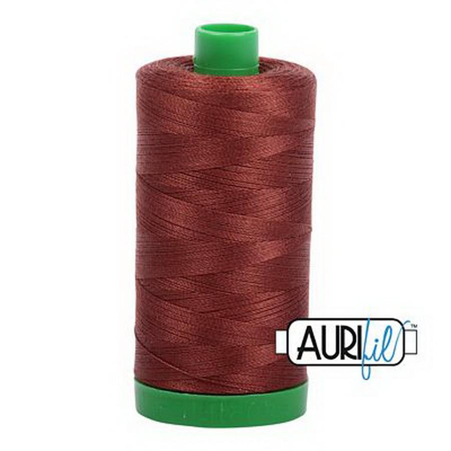 Aurifil Cotton Mako Thread 40wt 1000m Box of 6 COPPER BROWN