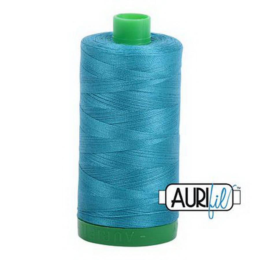 Aurifil Cotton Mako Thread 40wt 1000m 6ct MEDIUM TURQUOISE