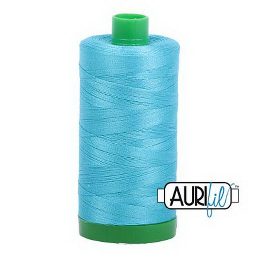 Aurifil Cotton Mako Thread 40wt 1000m 6ct BRIGHT TURQUOISE