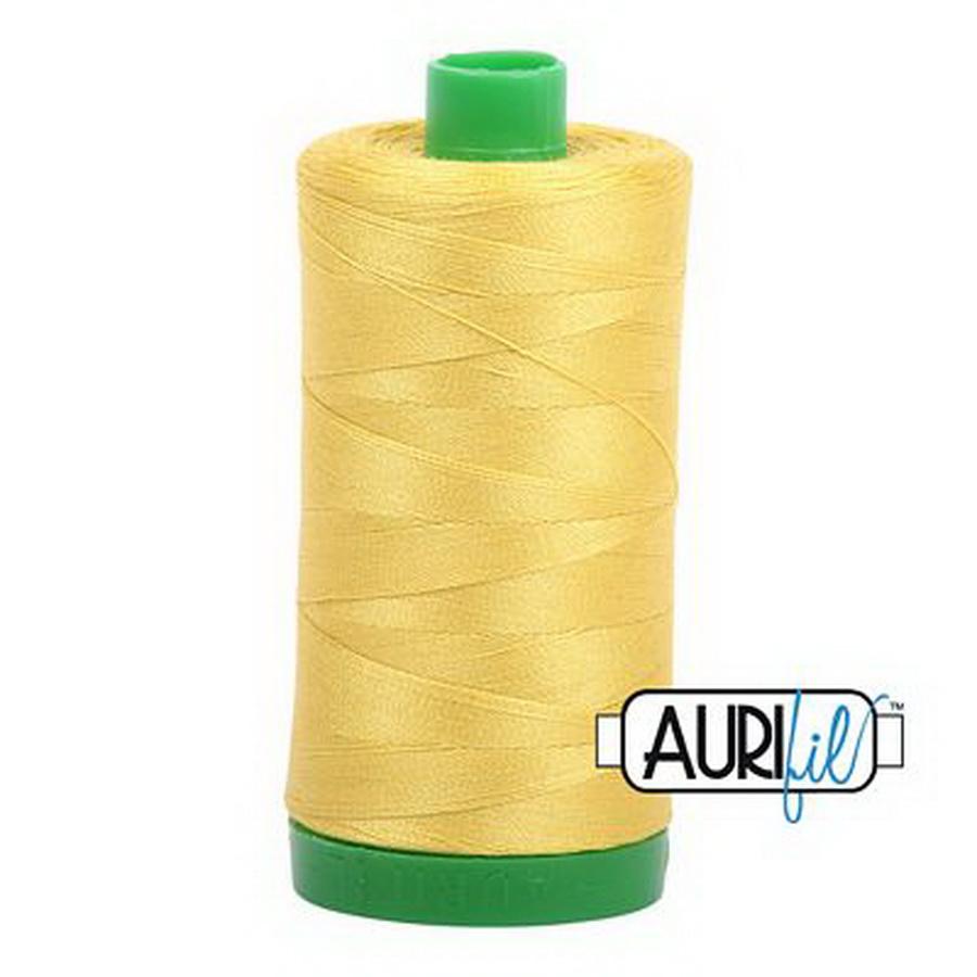 Aurifil Cotton Mako Thread 40wt 1000m 6ct GOLD YELLOW