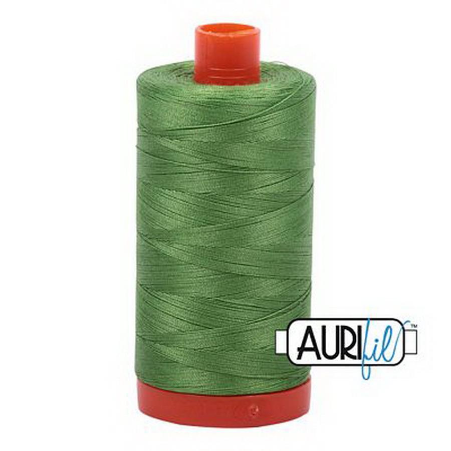 Aurifil Cotton Mako Thread 50wt 1300m 6ct GRASS GREEN
