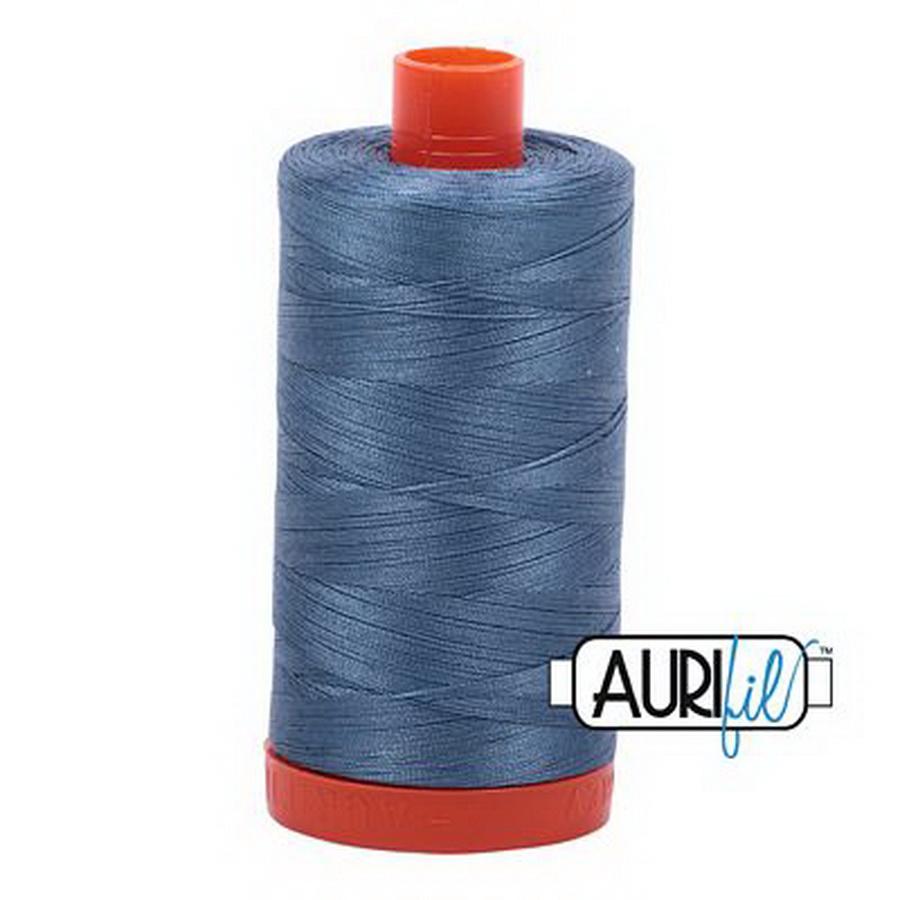 Aurifil Cotton Mako Thread 50wt 1300m 6ct BLUE GRAY