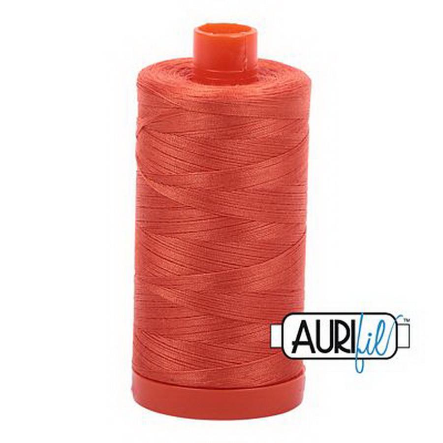Aurifil Cotton Mako Thread 50wt 1300m Box of 6 DUSTY ORANGE
