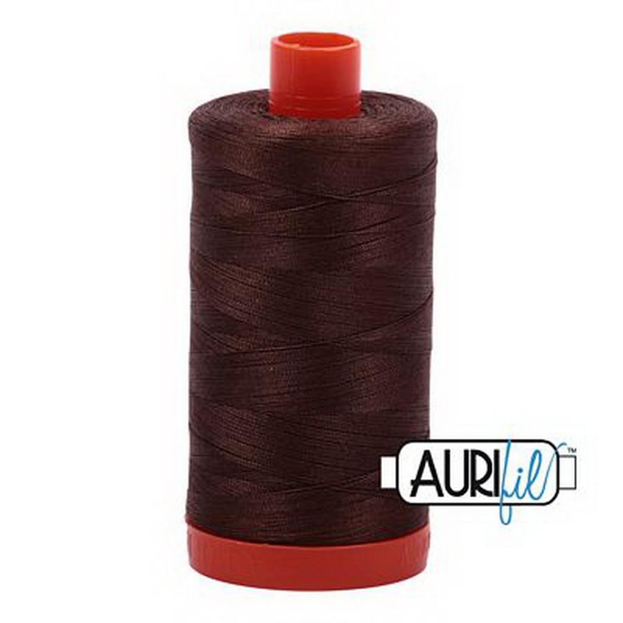 Aurifil Cotton Mako Thread 50wt 1300m Box of 6 MEDIUM BARK