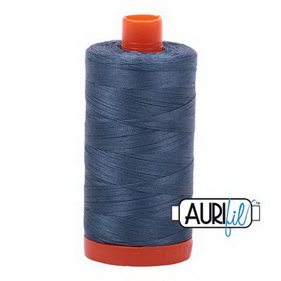 Cotton Mako Thread 50wt 1300m 6ct MEDIUM BLUE GRAY BOX06