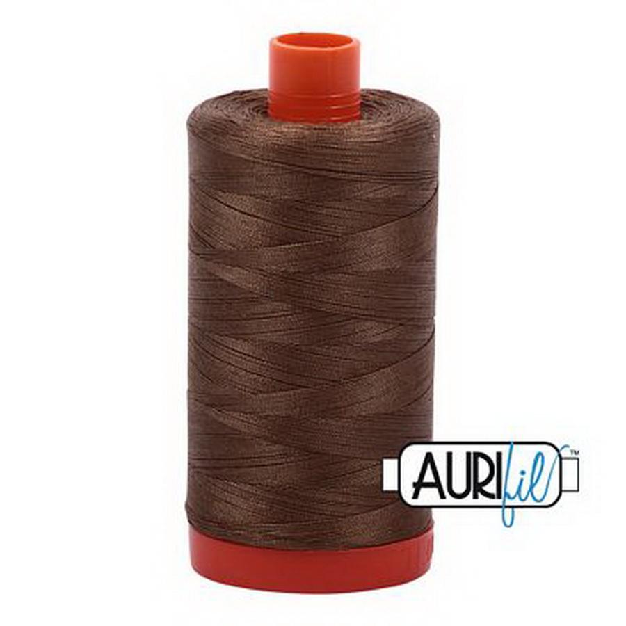 Aurifil Cotton Mako Thread 50wt 1300m Box of 6 DARK SANDSTONE
