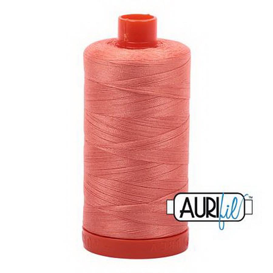 Aurifil Cotton Mako Thread 50wt 1300m Box of 6 LIGHT SALMON