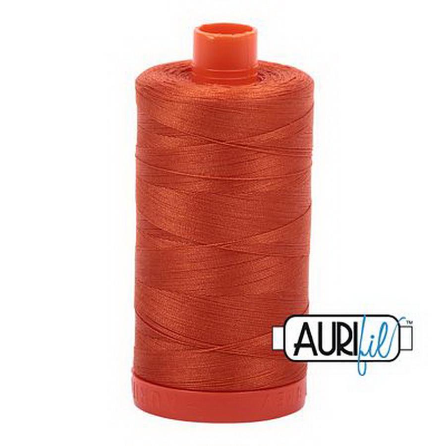 Aurifil Cotton Mako Thread 50wt 1300m Box of 6 RUSTY ORANGE