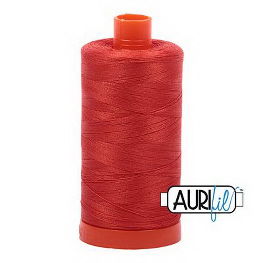 Cotton Mako Thread 50wt 1300m 6ct RED ORANGE BOX06