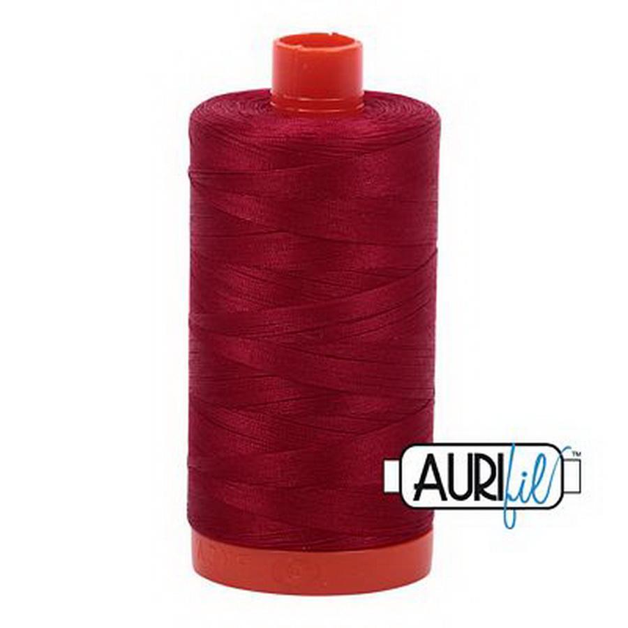 Aurifil Cotton Mako Thread 50wt 1300m Box of 6 RED WINE
