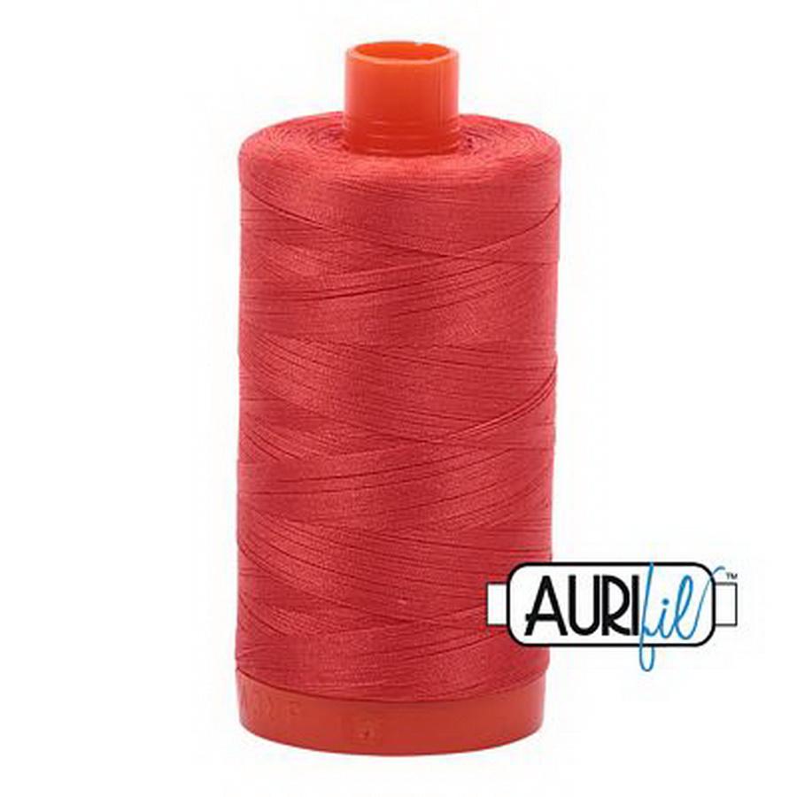 Cotton Mako Thread 50wt 1300m 6ct LIGHT RED ORANGE BOX06