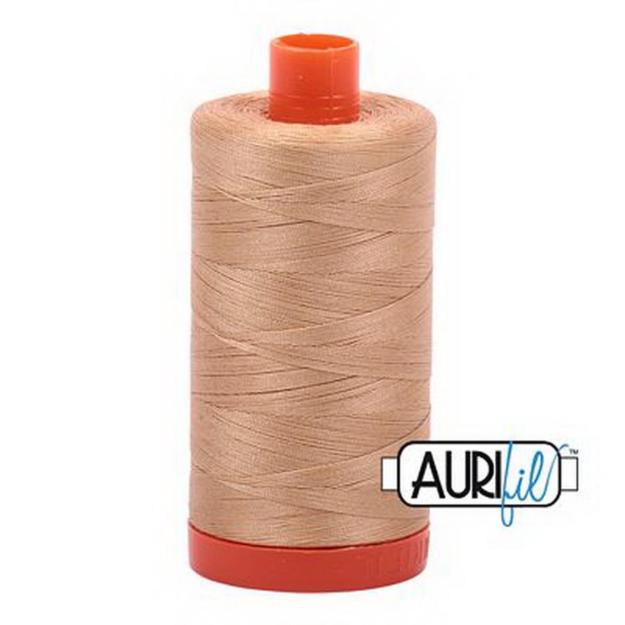 Aurifil Cotton Mako Thread 50wt 1300m Box of 6 CASHMERE