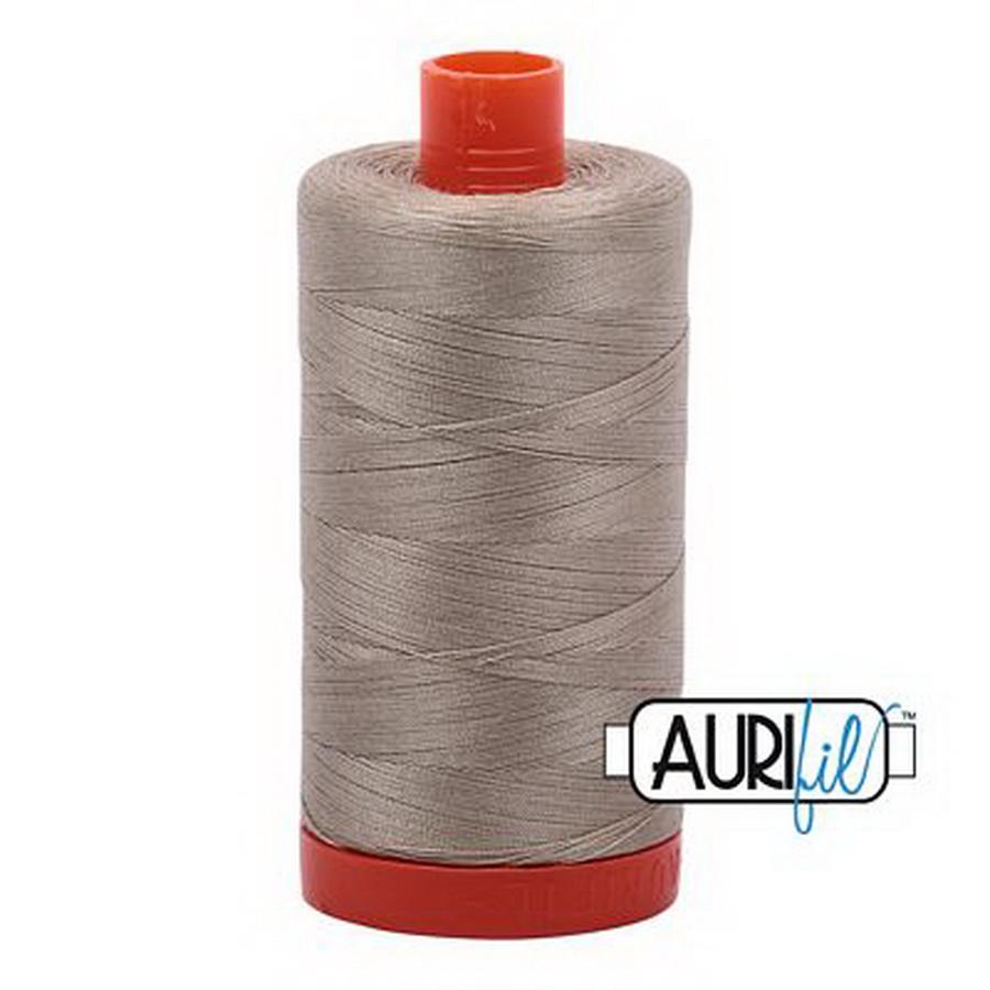 Aurifil Cotton Mako Thread 50wt 1300m Box of 6 STONE