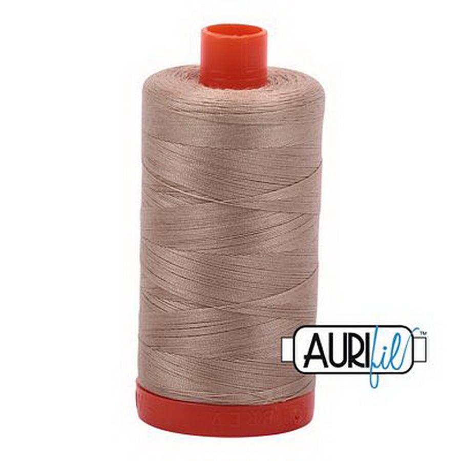 Aurifil Cotton Mako Thread 50wt 1300m Box of 6 SAND