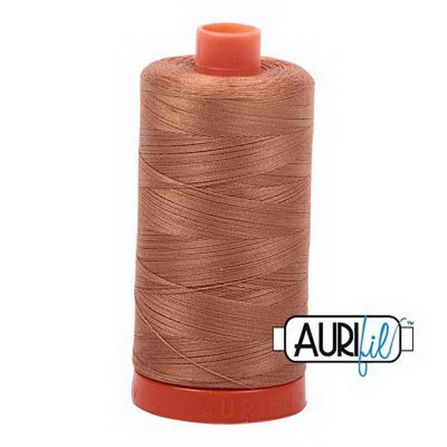 Aurifil Cotton Mako Thread 50wt 1300m Box of 6 LIGHT CINNAMON