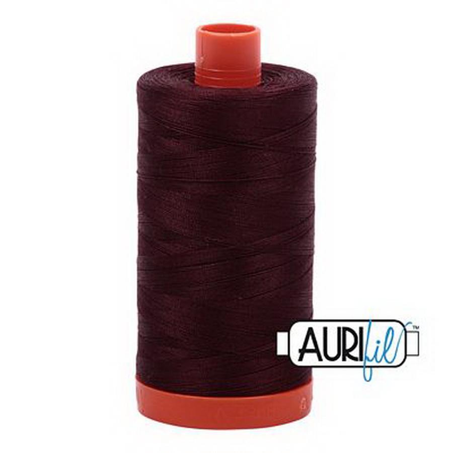 Aurifil Cotton Mako Thread 50wt 1300m Box of 6 DARK WINE