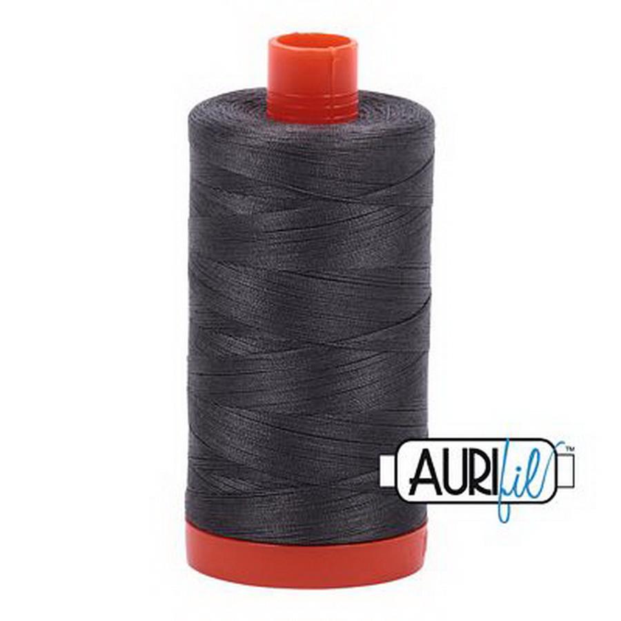 Aurifil Cotton Mako Thread 50wt 1300m Box of 6 DARK PEWTER