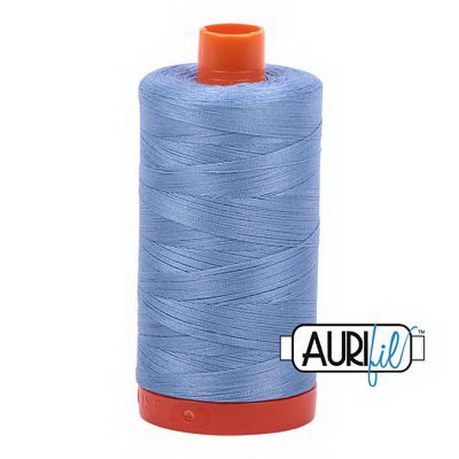 Aurifil Cotton Mako Thread 50wt 1300m Box of 6 LIGHT DELFT BLUE