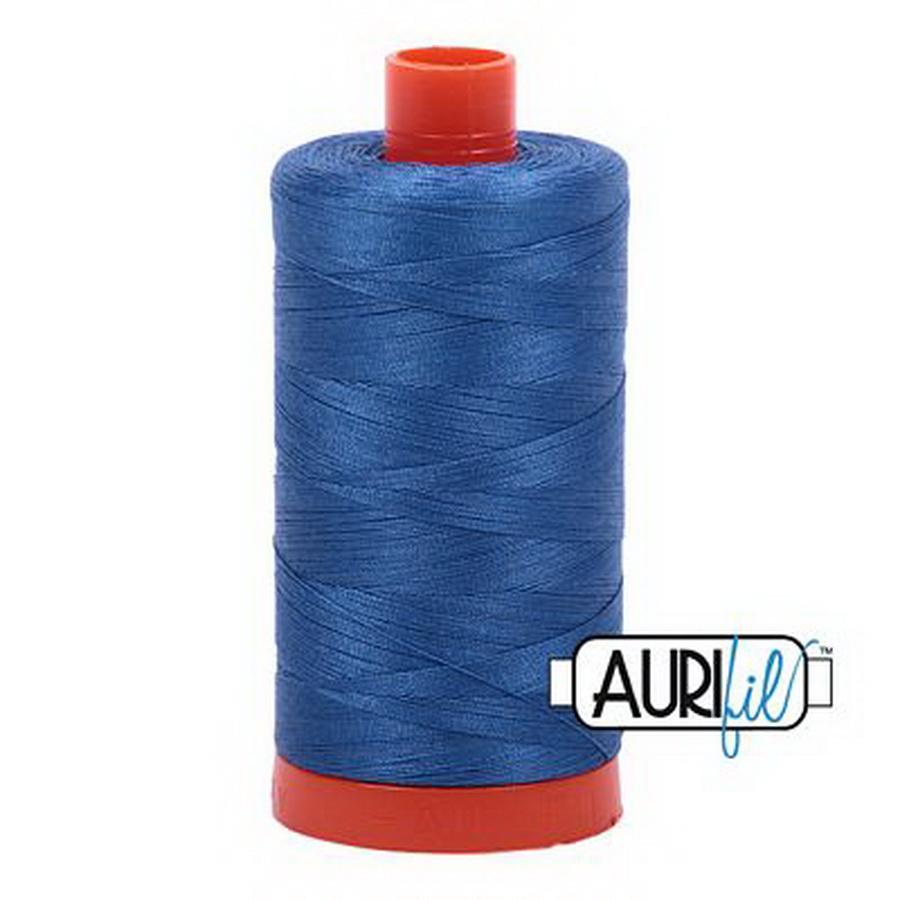 Aurifil Cotton Mako Thread 50wt 1300m Box of 6 DELFT BLUE