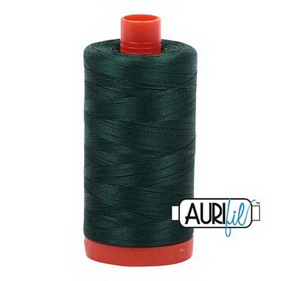 Aurifil Cotton Mako Thread 50wt 1300m Box of 6 MEDIUM SPRUCE