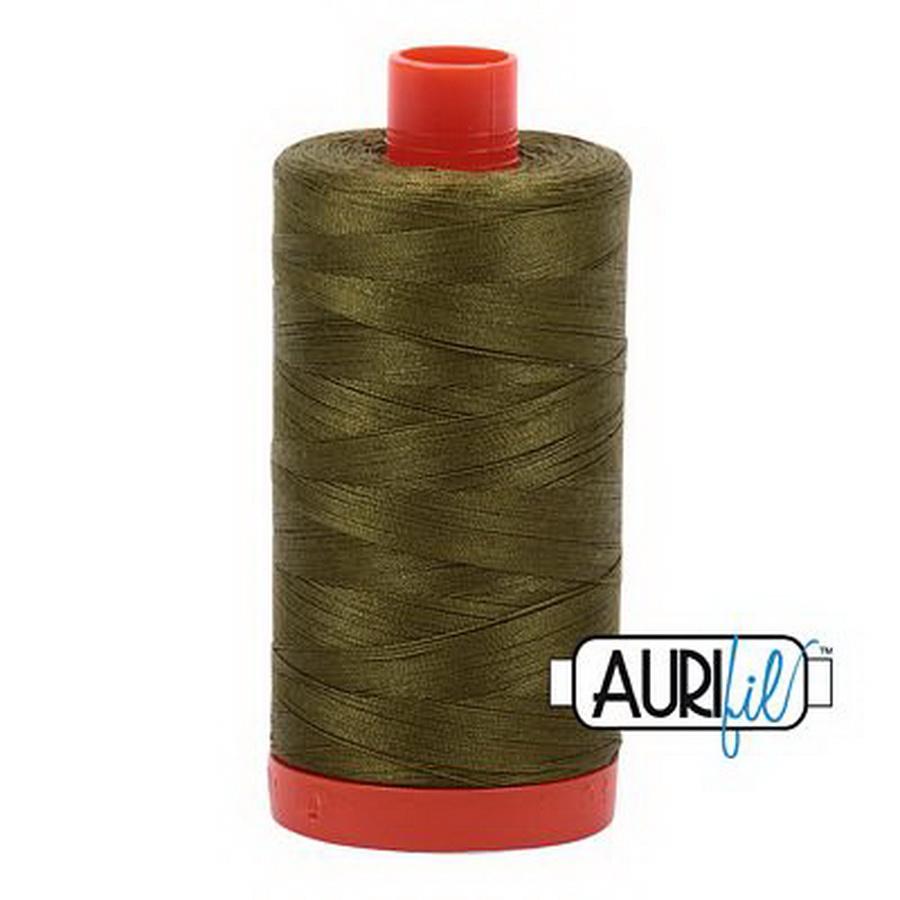 Aurifil Cotton Mako Thread 50wt 1300m Box of 6 OLIVE