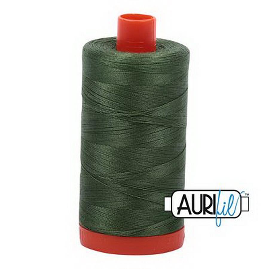 Aurifil Cotton Mako Thread 50wt 1300m Box of 6 V DK GRASS GREEN