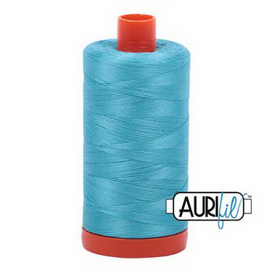 Aurifil Cotton Mako Thread 50wt 1300m Box of 6 BRIGHT TURQUOISE