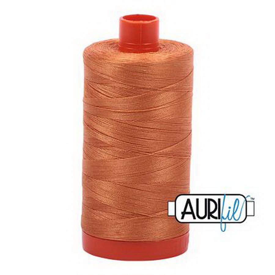 Aurifil Cotton Mako Thread 50wt 1300m Box of 6 MEDIUM ORANGE