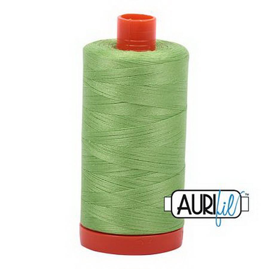 Aurifil Cotton Mako Thread 50wt 1300m Box of 6 SHINING GREEN