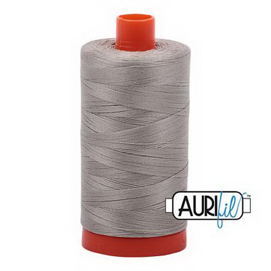 Aurifil Cotton Mako Thread 50wt 1300m Box of 6 LIGHT GRAY