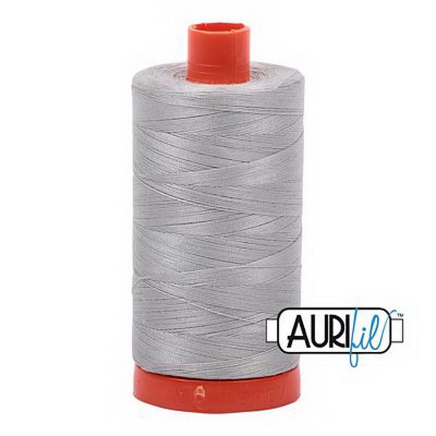 Aurifil Cotton Mako Thread 50wt 1300m Box of 6 AIRSTREAM