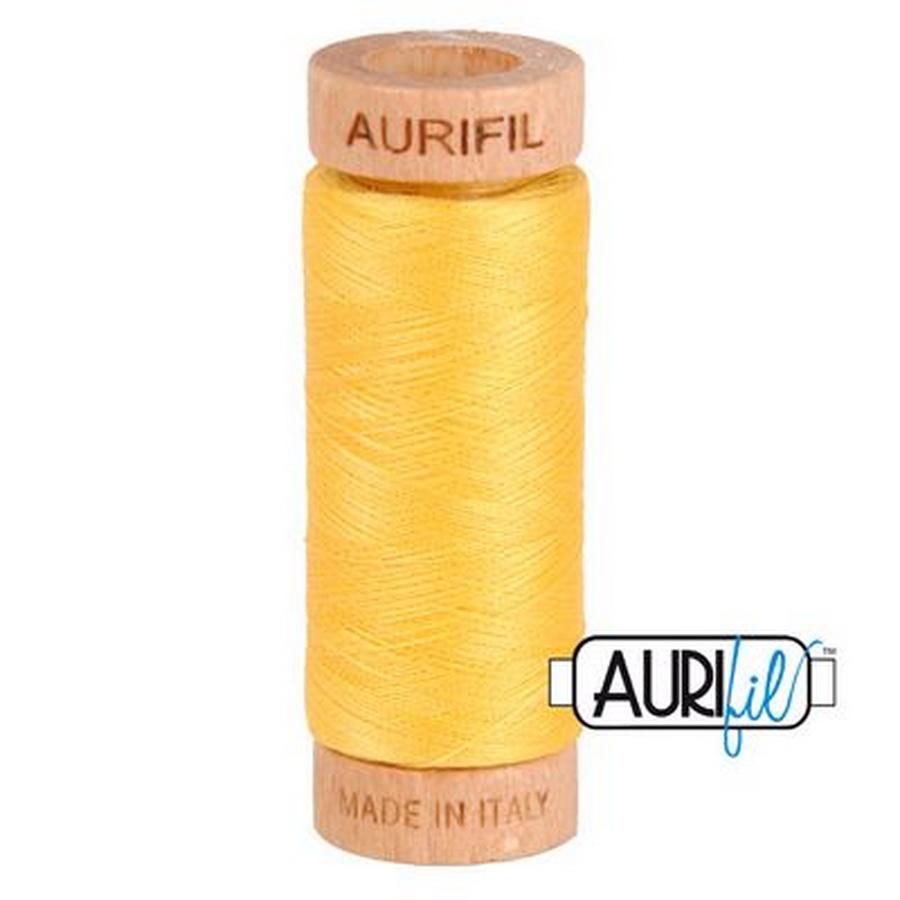 Aurifil Cotton Mako Thread 80wt 280m PALE YELLOW