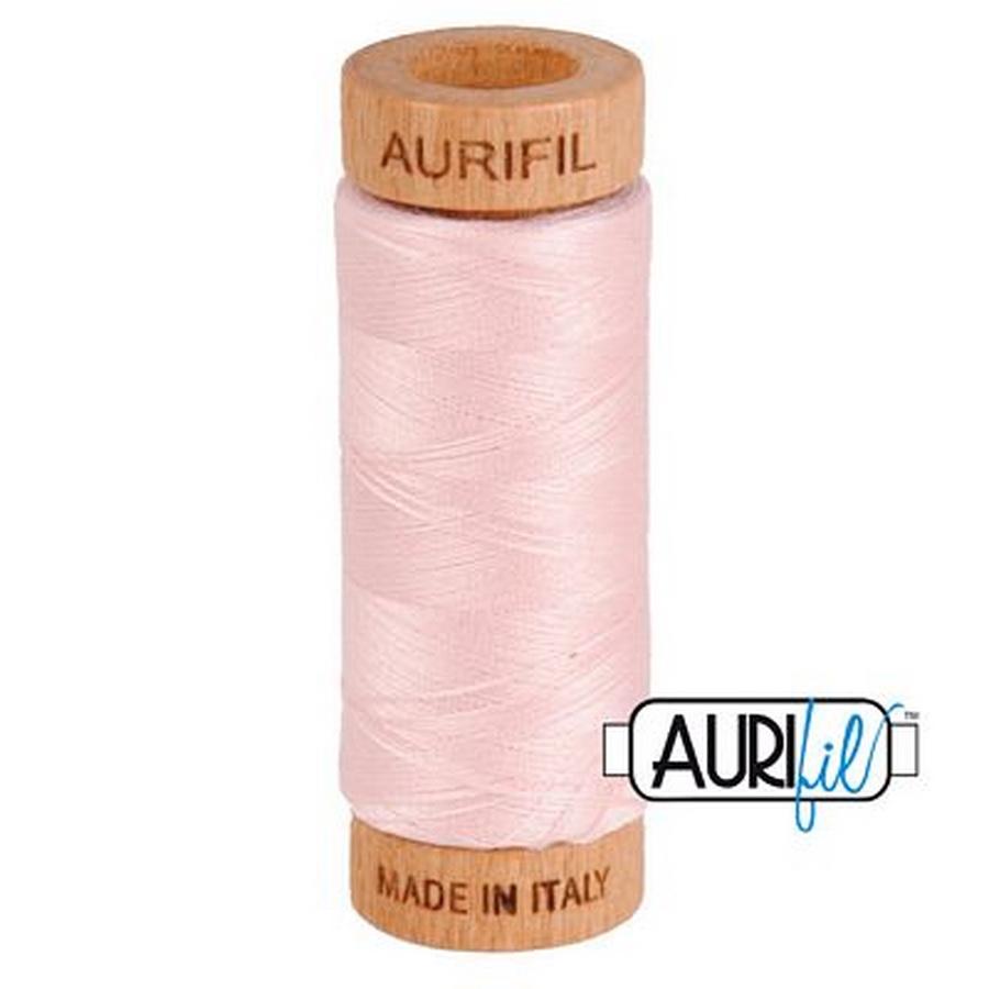 Aurifil Cotton Mako Thread 80wt 280m PALE PINK
