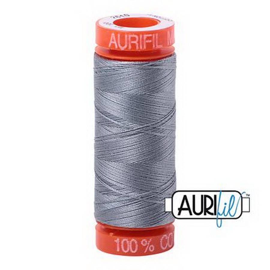 Aurifil Cotton Mako 50wt 200m Pack of 10 LIGHT BLUE GRAY