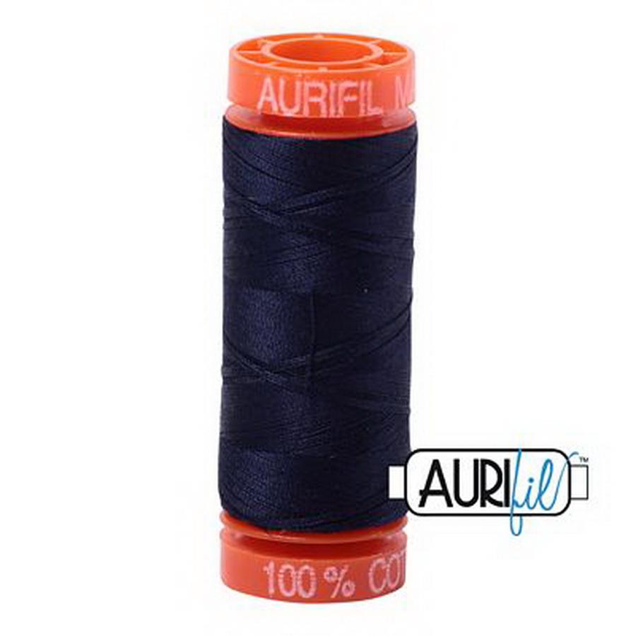 Aurifil Cotton Mako 50wt 200m Pack of 10 VERY DARK NAVY