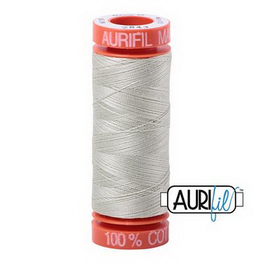 Aurifil Cotton Mako 50wt 200m Pack of 10 LIGHT GRAY GREEN