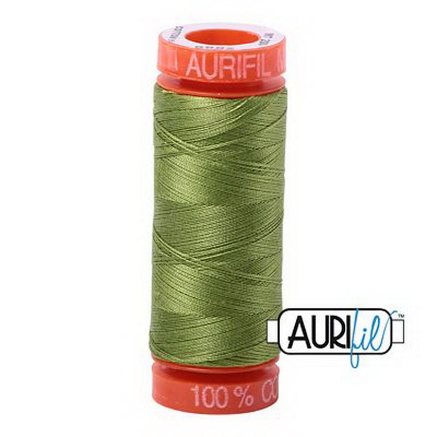 Aurifil Cotton Mako 50wt 200m Pack of 10 FERN GREEN