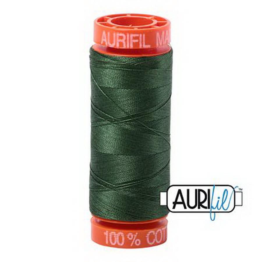 Aurifil Cotton Mako 50wt 200m Pack of 10 PINE