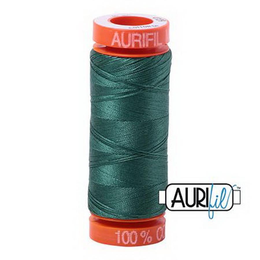 Aurifil Cotton Mako 50wt 200m Pack of 10 TURF GREEN