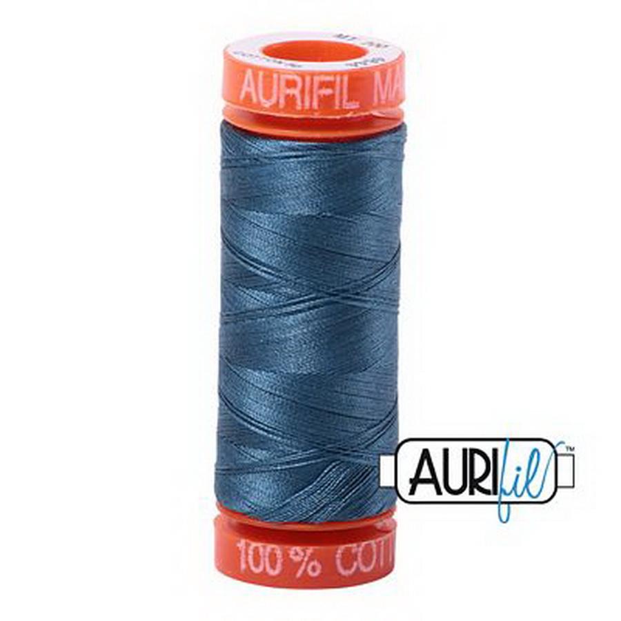Aurifil Cotton Mako 50wt 200m Pack of 10 SMOKE BLUE