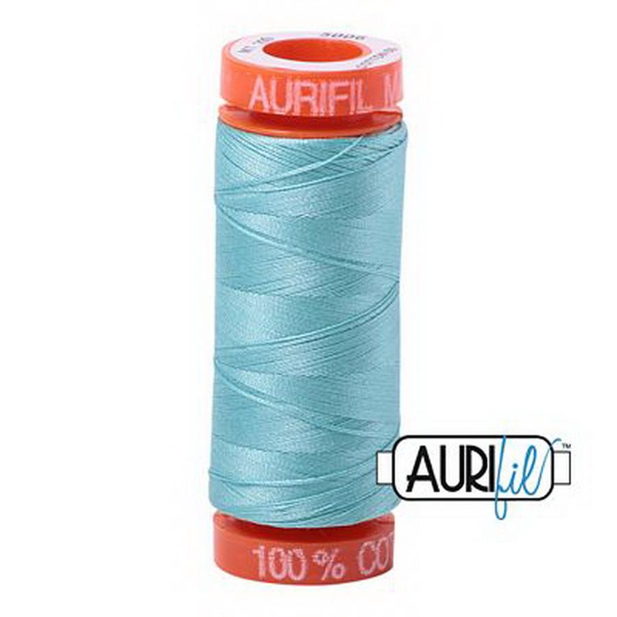 Aurifil Cotton Mako 50wt 200m Pack of 10 LIGHT TURQUOISE