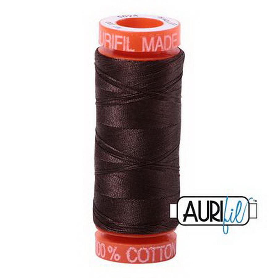 Aurifil Cotton Mako 50wt 200m Pack of 10 DARK BROWN