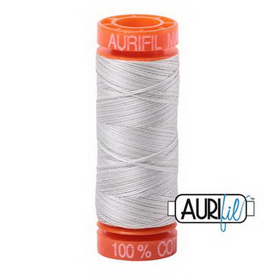 Aurifil Cotton Mako Vari 50wt 200m Pack of 10 SILVER MOON
